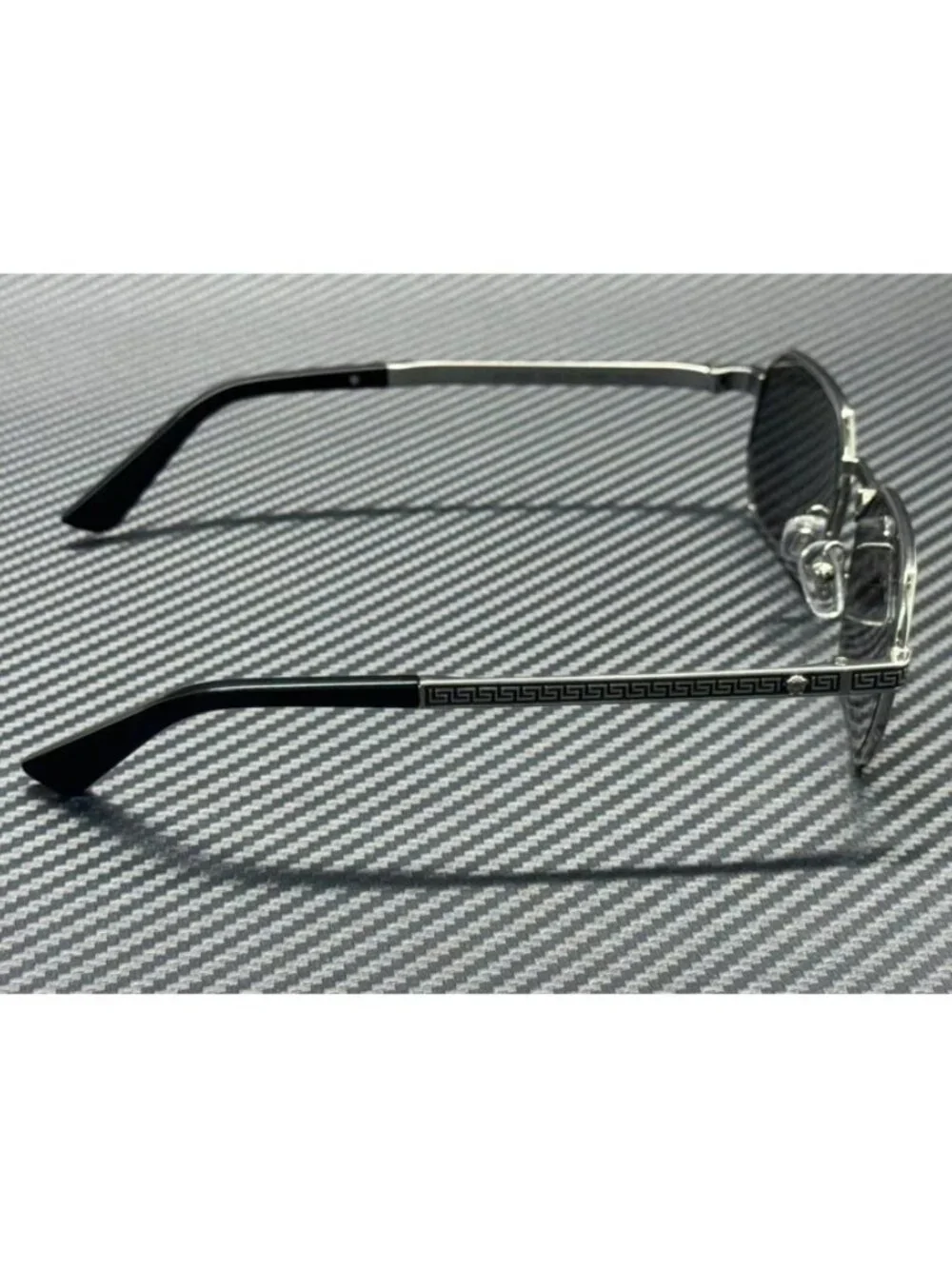 New Versace Men Silver Sunglasses 54-16-145